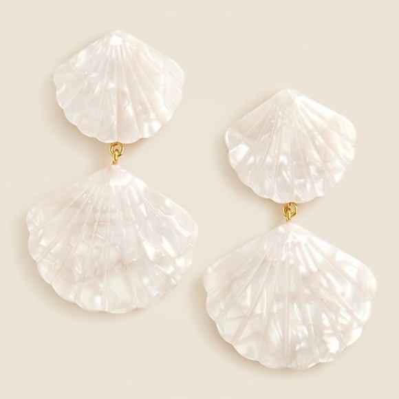 J. Crew Jewelry - New Without Card J. Crew Iridescent Shell Drop Earrings